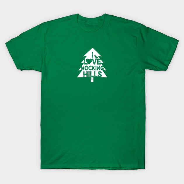 Hocking Hills Love Tree T-Shirt by ilovehockinghills